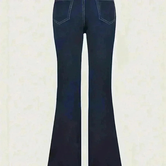 Dark Wash Casual Women's European And American Style Unique Personality Jeans - Picture 4 of 4